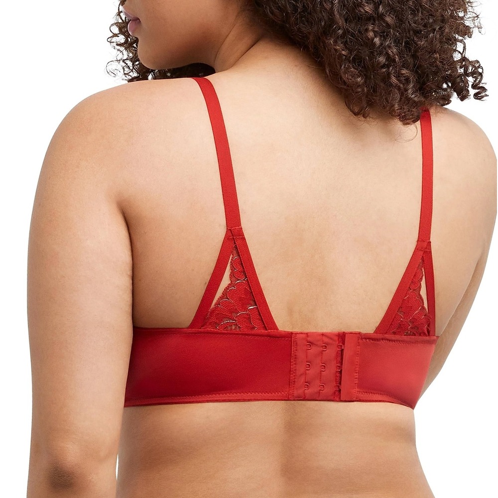 Maidenform Love The Lift Push Up Bra 36C Red Lace Plunging Neckline DM9900 - Picture 10 of 10